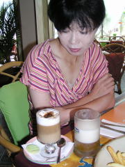 Cafe-latte and Beer