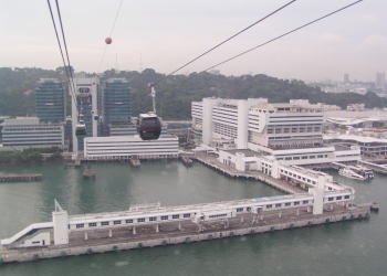Ferry terminal view from Cable-car