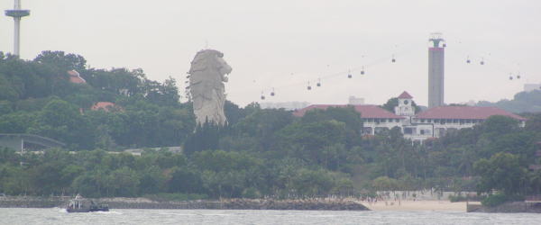 Sentosa Island form the Ship 1