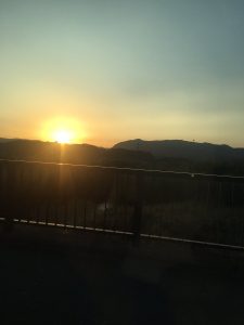 福島で見た、綺麗な夕日