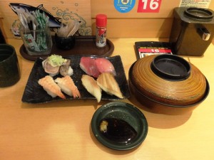回転寿司のランチ