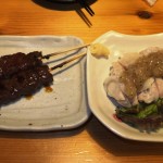 牛串＆茹で鶏ねぎ塩