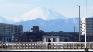 ガス橋と富士山