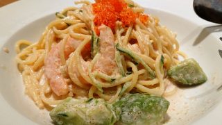 海老とアボカドの冷製明太クリーム（アップ）｜ラパウザ アトレ川崎店