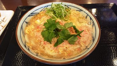 どっさりかに玉あんけけうどん｜丸亀製麺